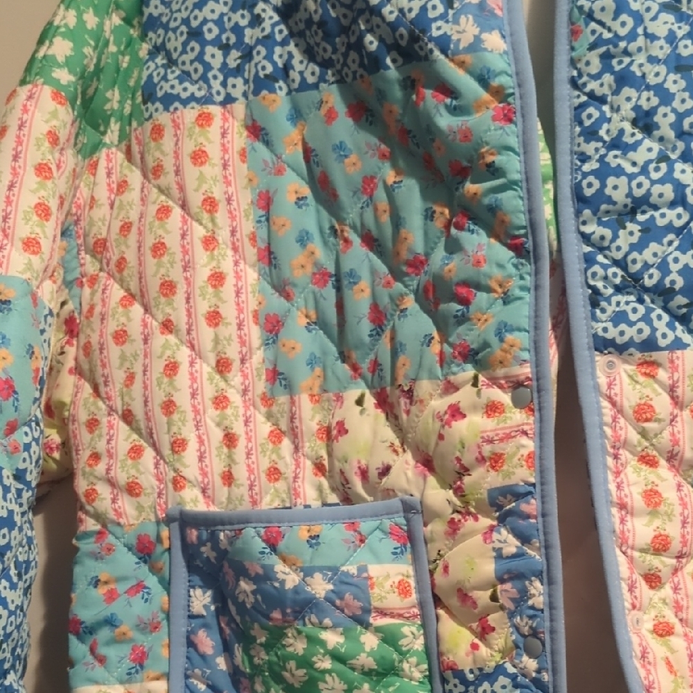 Forever 21 Multicolor Patchwork Puffer Jacket - image 4